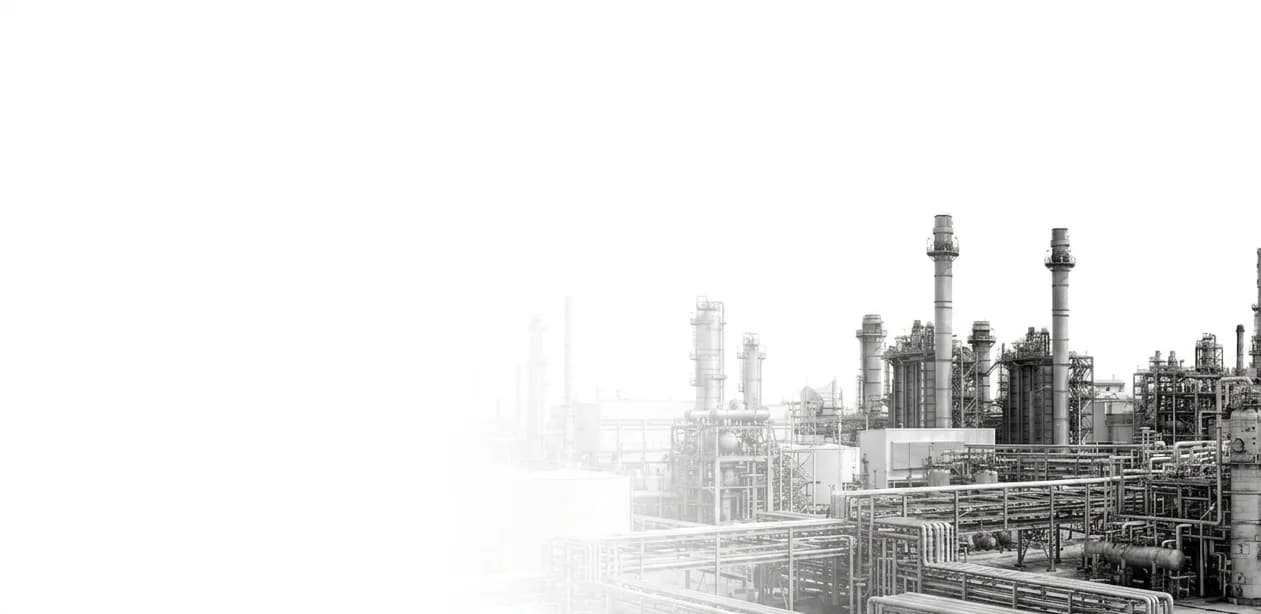 Industrial worker at a piping facility